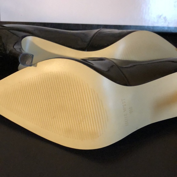 Nine West Black Patent Heels, New - Picture 5 of 7